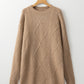 Cable Knit Drop Shoulder Loose Fit Sweater Dress