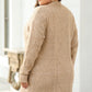 Cable Knit Drop Shoulder Loose Fit Sweater Dress