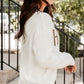 White Thankful Ivory Embroidered Sweater