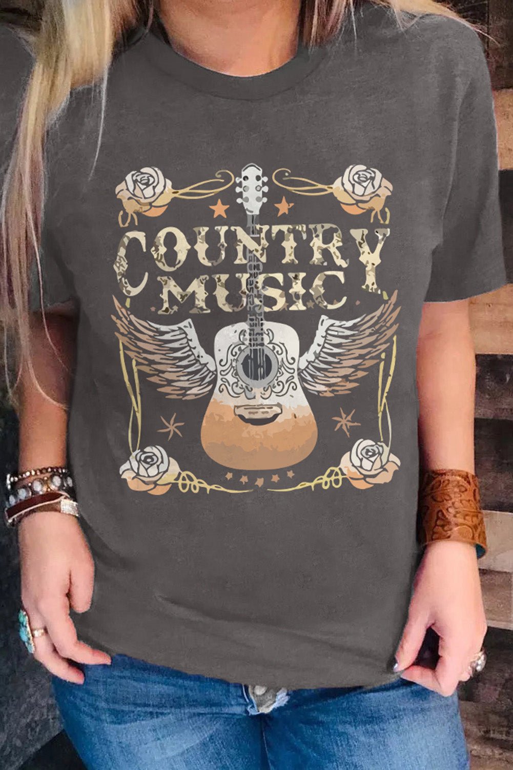 Graphic Tee - COUNTRY MUSIC Guitar