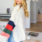 Haptics Full Size Color Block Open Front Cardigan