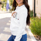 White Thankful Ivory Embroidered Sweater