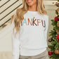 White Thankful Ivory Embroidered Sweater