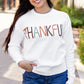 White Thankful Ivory Embroidered Sweater