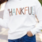 White Thankful Ivory Embroidered Sweater